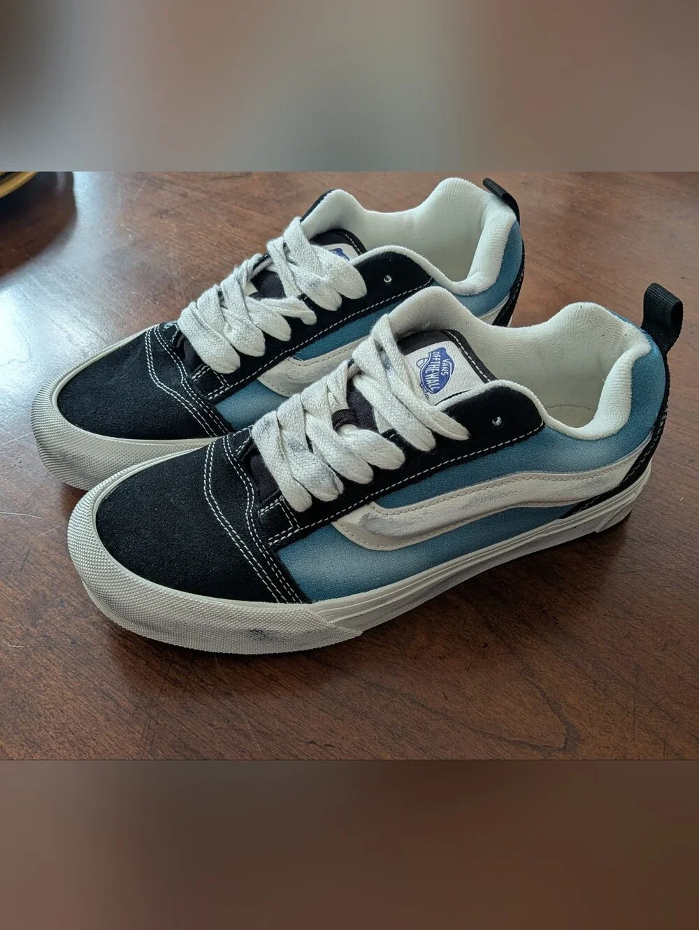 NEW Mens Knu Skool Wave Washed Bluestone Sneaker Shoes Size 7 Women's Size 8.5